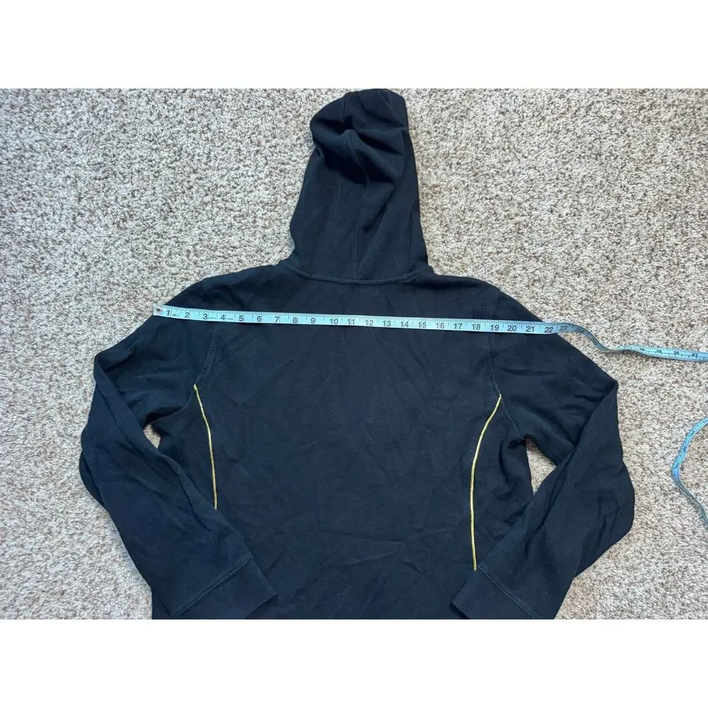 Lauren Active Ralph Lauren Zip Up Hoodie Womens XL Black Gold Crest Knit Jacket